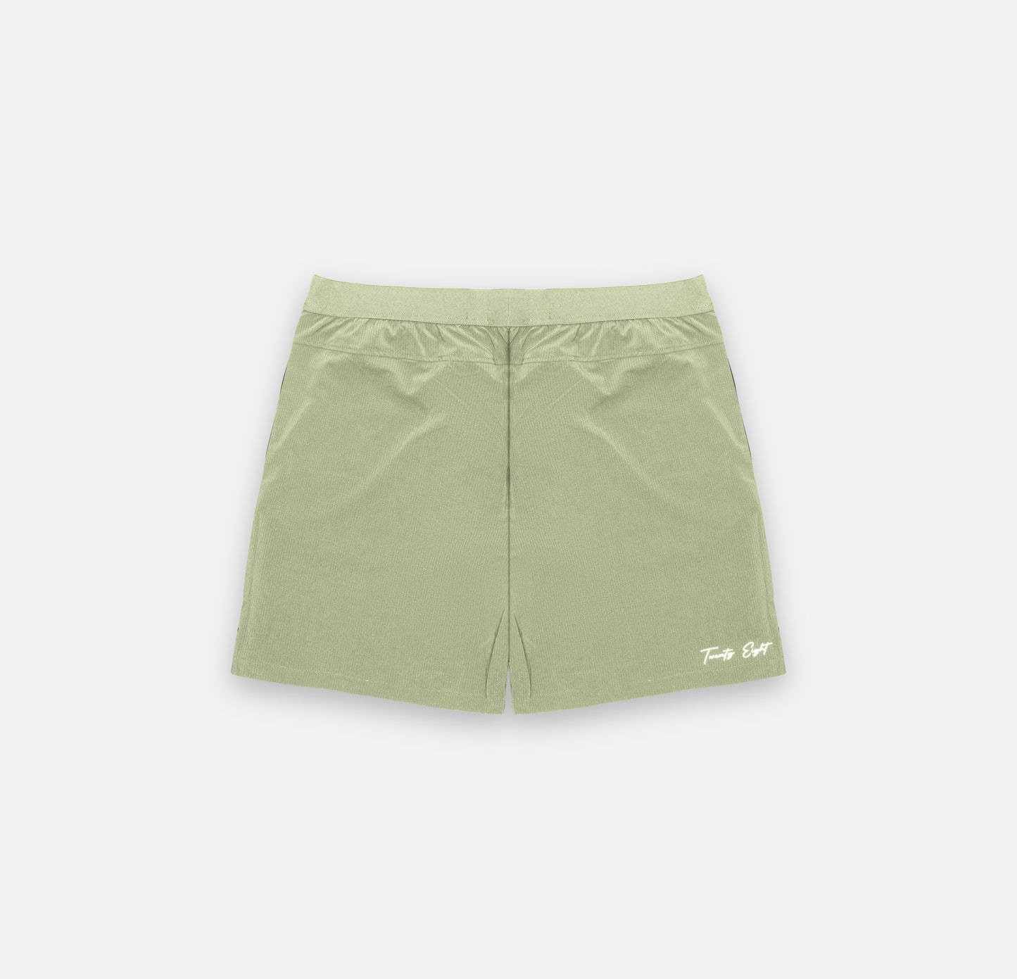 OLIVE GREEN MESH SHORTS - 28 CLUB