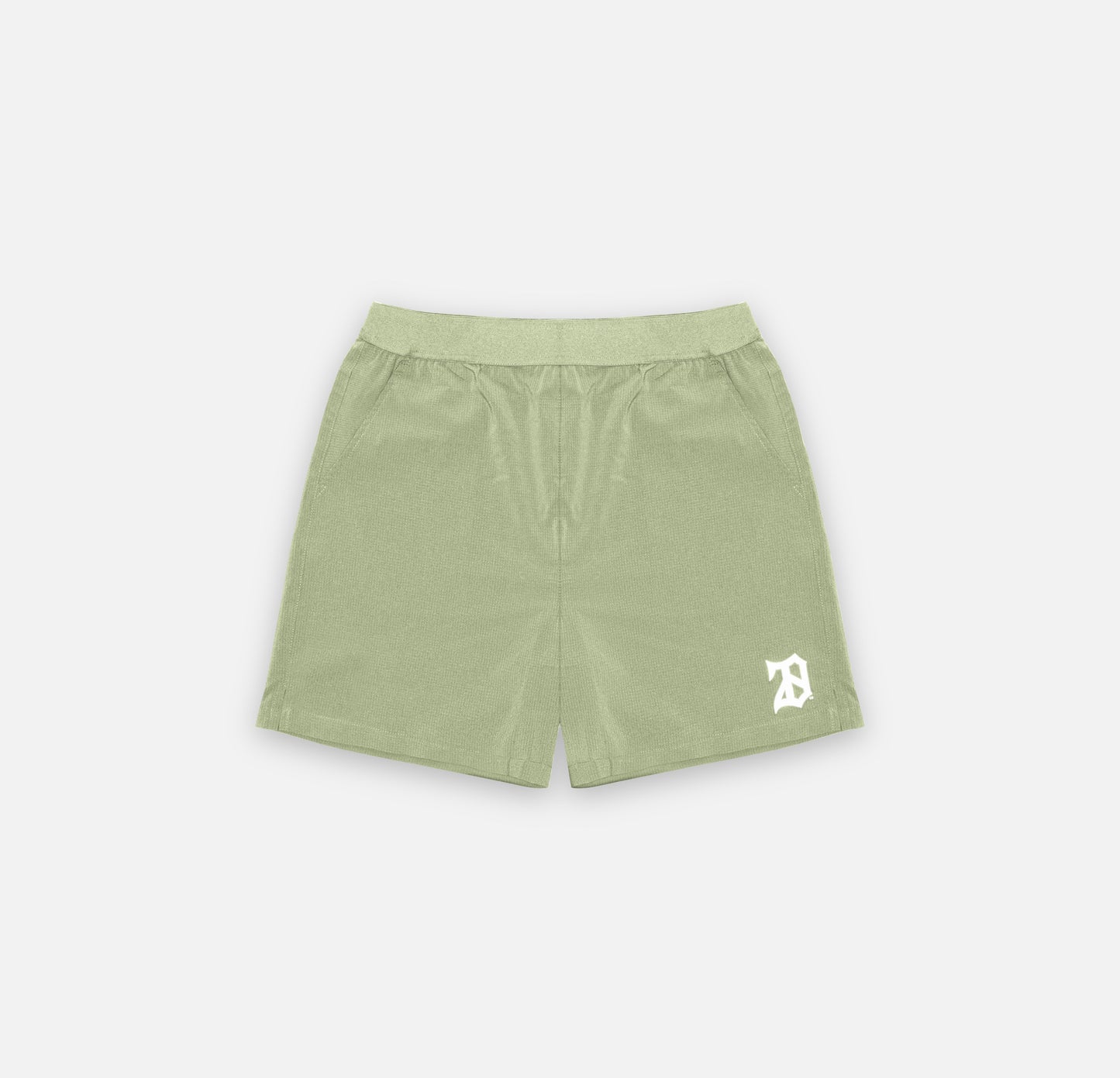OLIVE GREEN MESH SHORTS - 28 CLUB