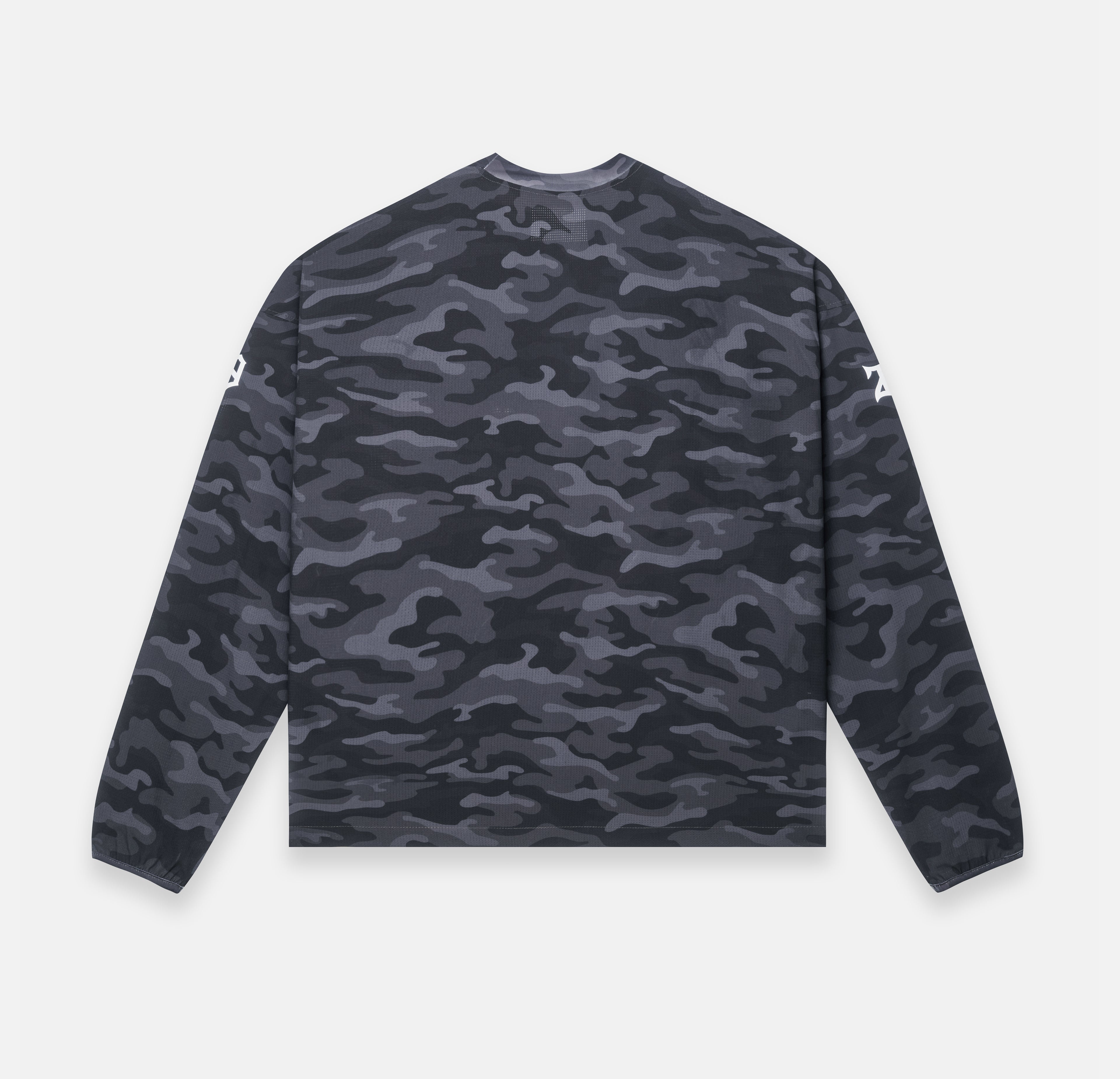 BLACK CAMO MESH LONG SLEEVE