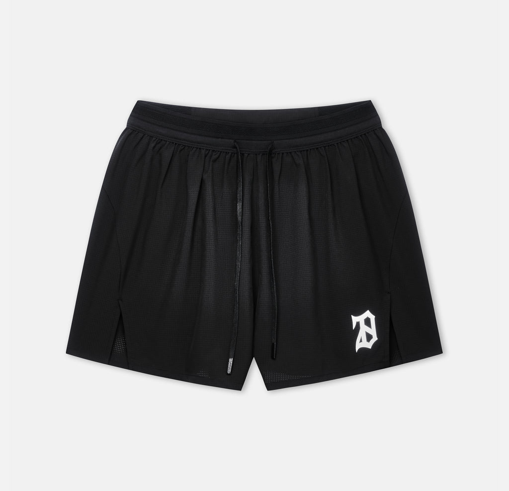 5 INCH SPLIT SHORTS BLACK
