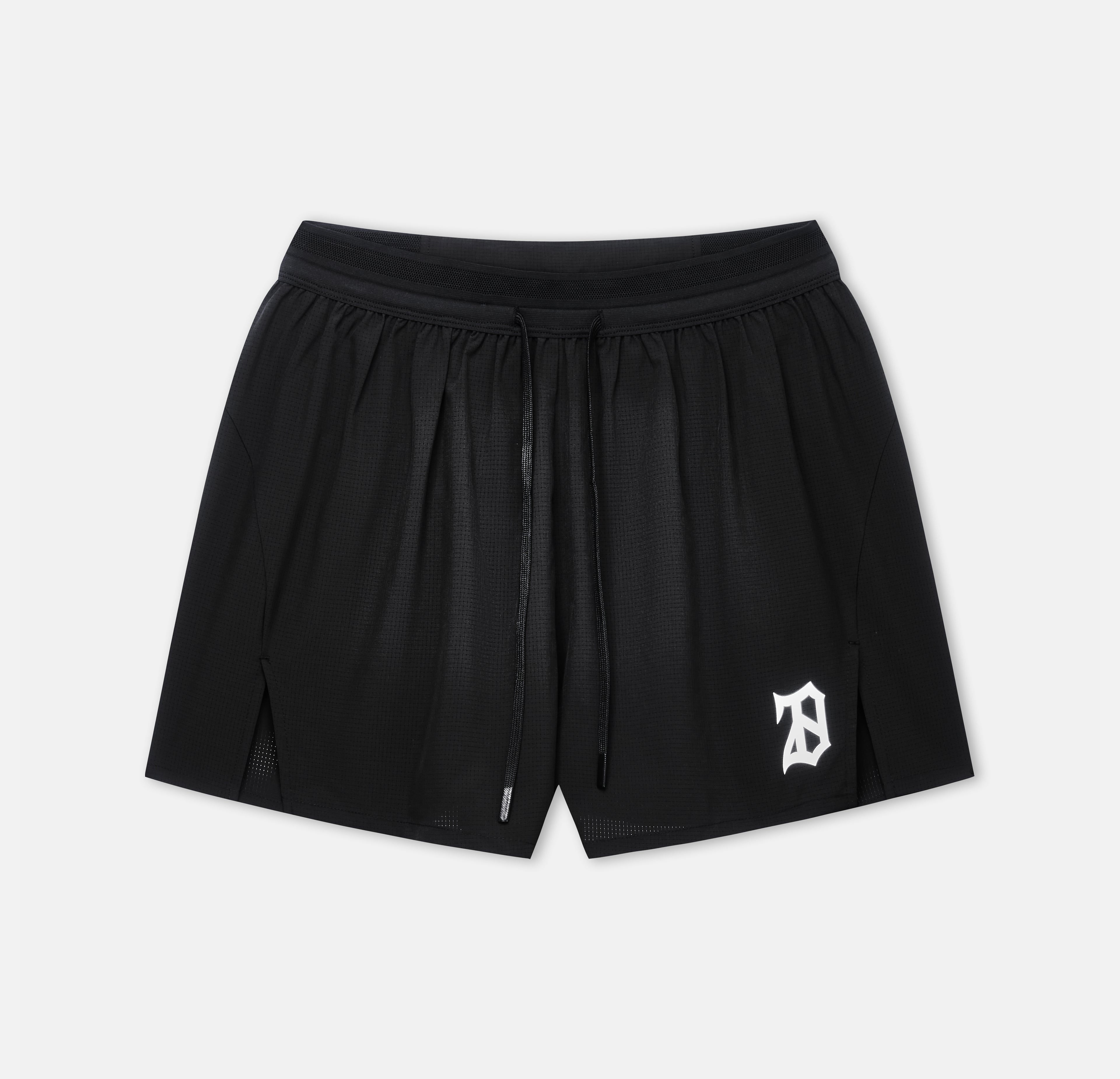5 INCH SPLIT SHORTS BLACK