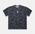 BLACK CAMO MESH T-SHIRT