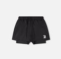 LIGHTWEIGHT 2 IN 1 SHORTS BLACK