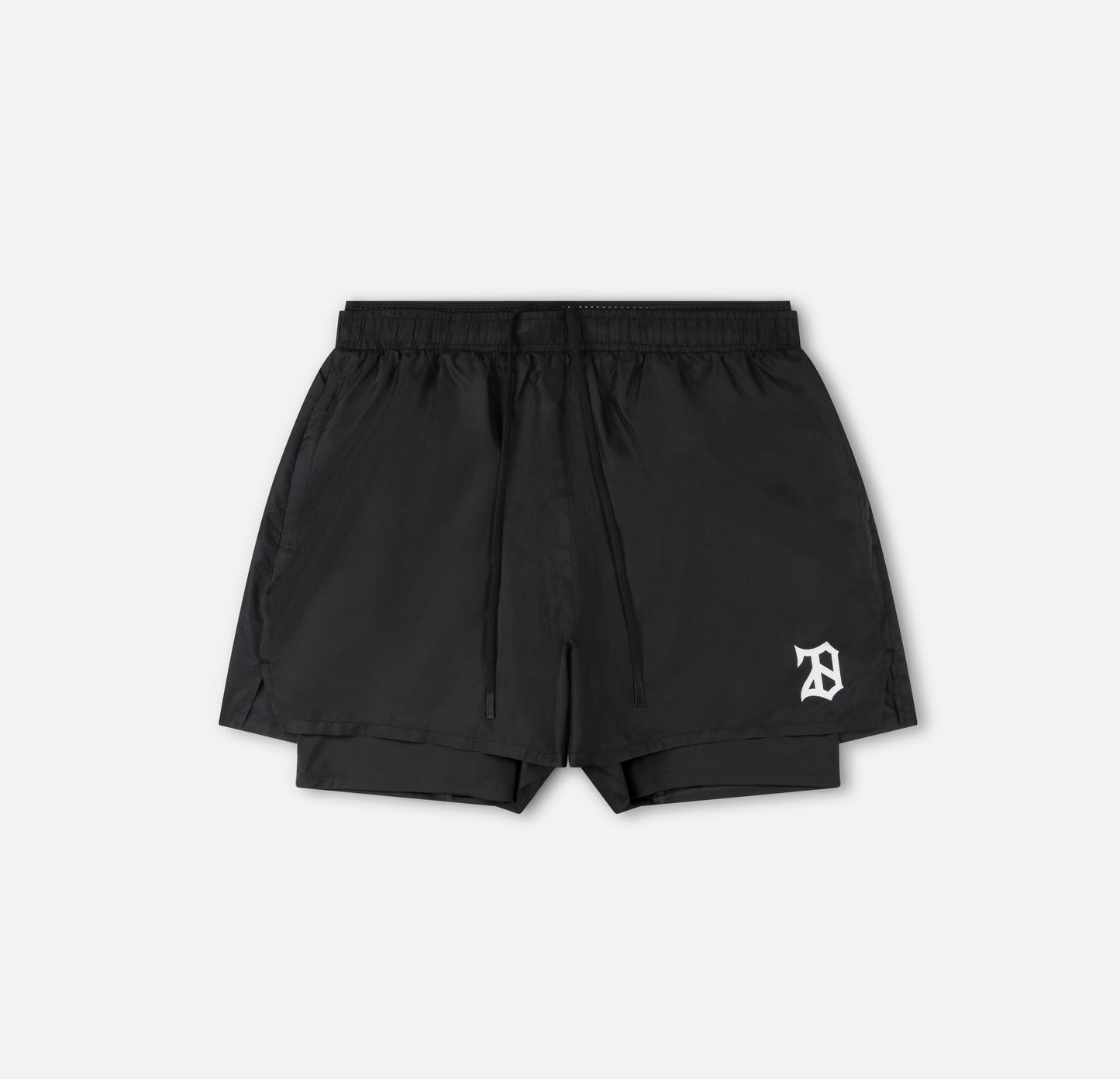 LIGHTWEIGHT 2 IN 1 SHORTS BLACK