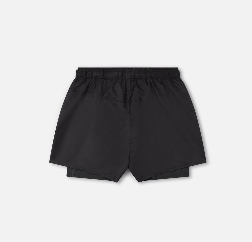 LIGHTWEIGHT 2 IN 1 SHORTS BLACK