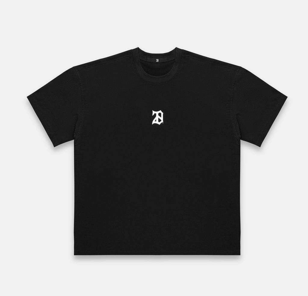 BLACK MESH T-SHIRT