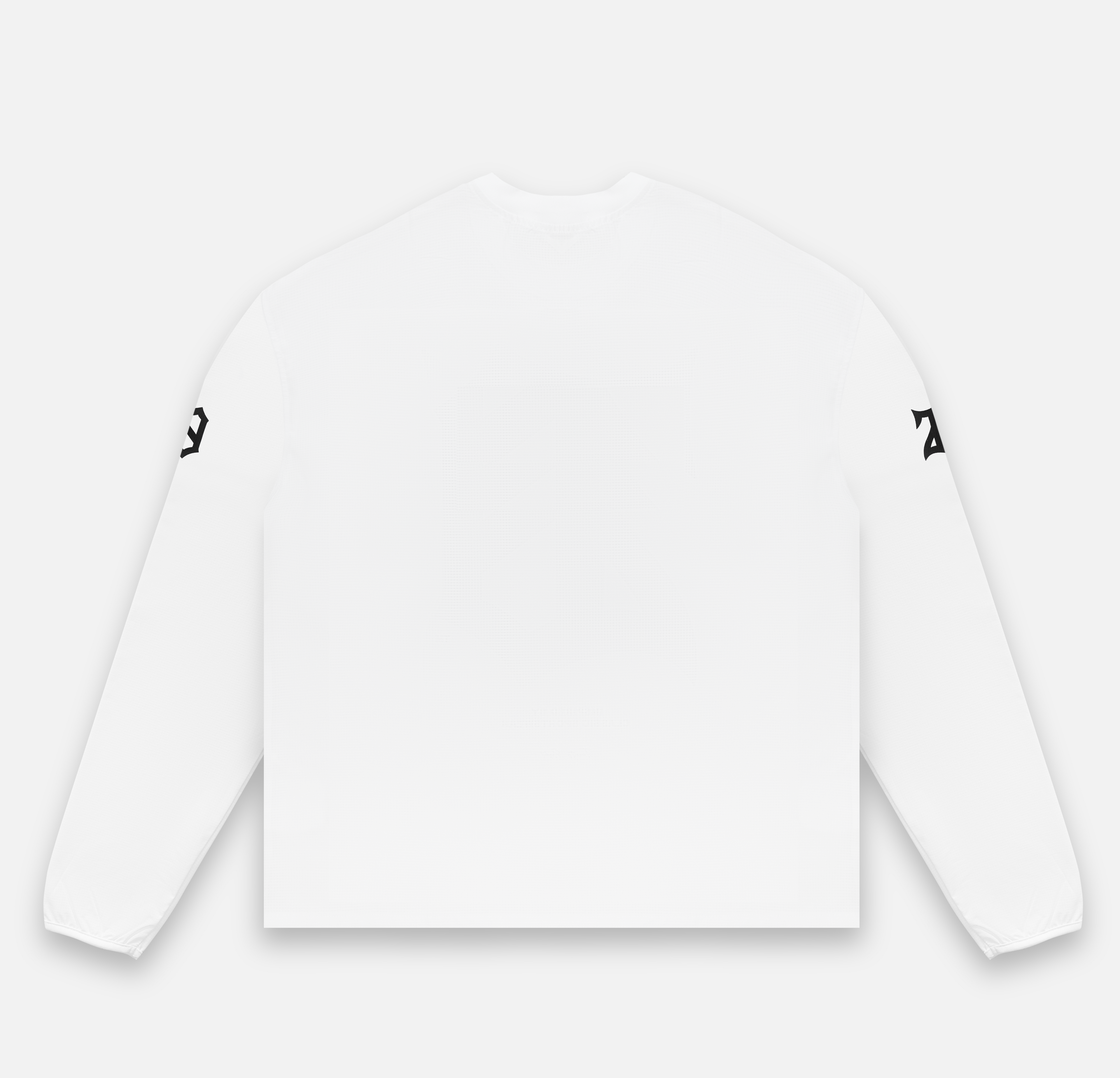WHITE MESH LONG SLEEVE