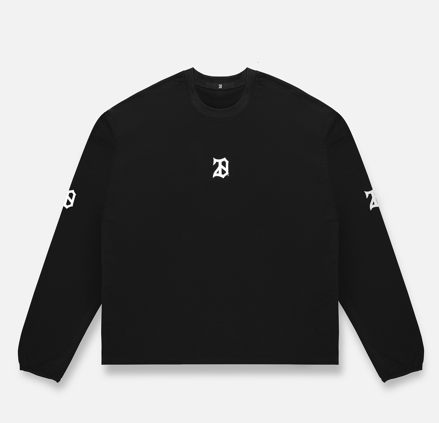 BLACK MESH LONG SLEEVE