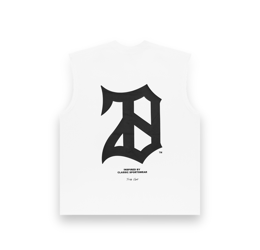 WHITE MESH TANK