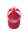 USA TRUCKER CAP RED