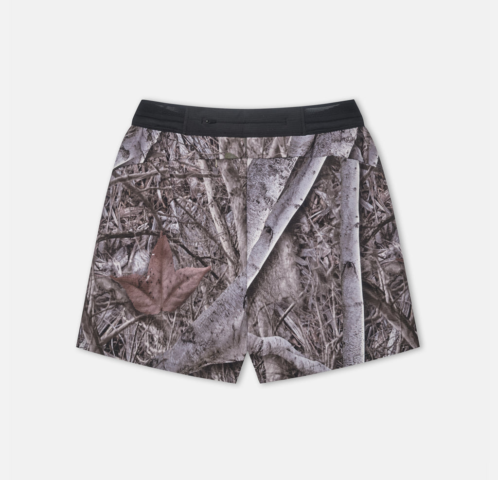 5 INCH SPLIT SHORTS WOODLAND