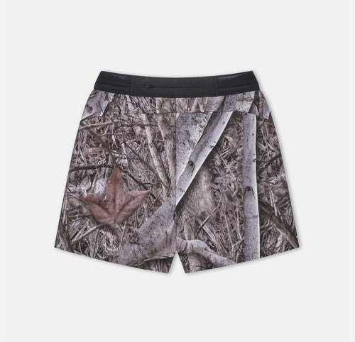 5 INCH SPLIT SHORTS WOODLAND