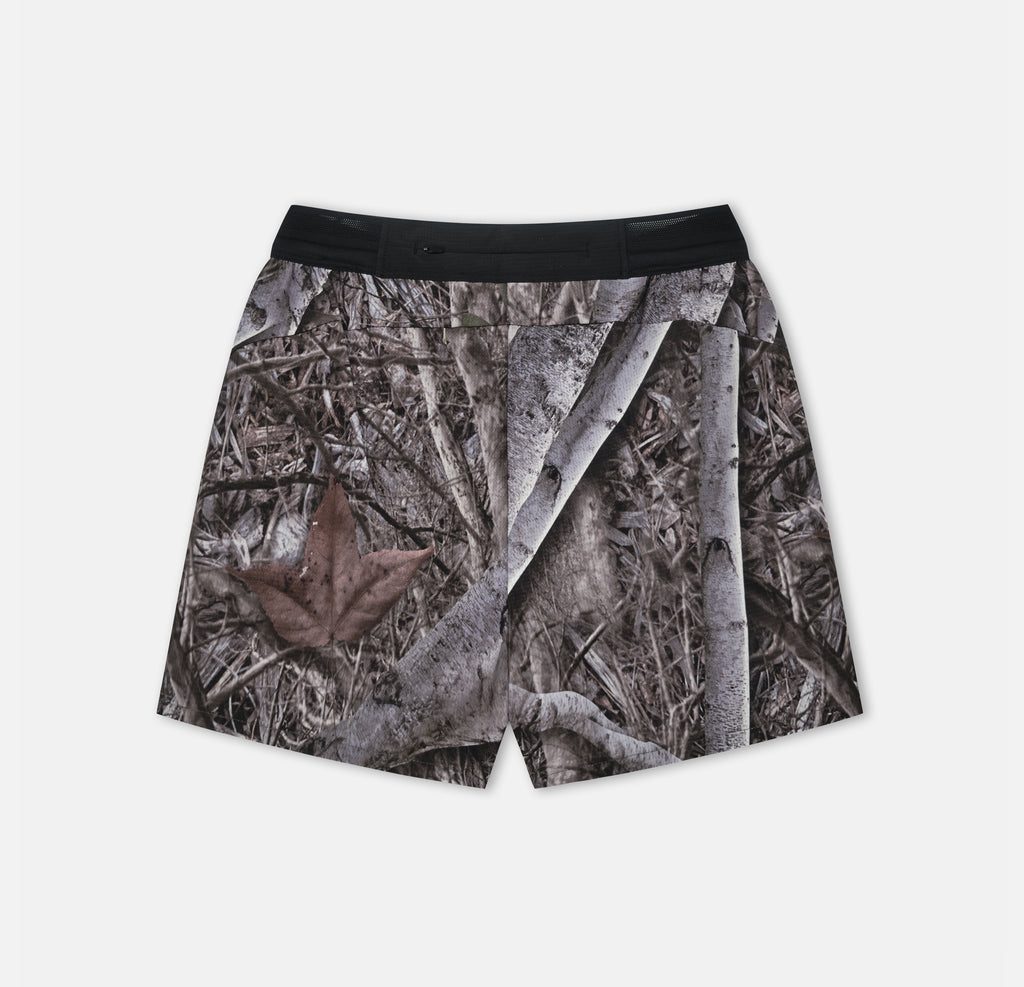 5 INCH SPLIT SHORTS WOODLAND