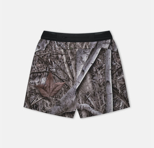 5 INCH SPLIT SHORTS WOODLAND