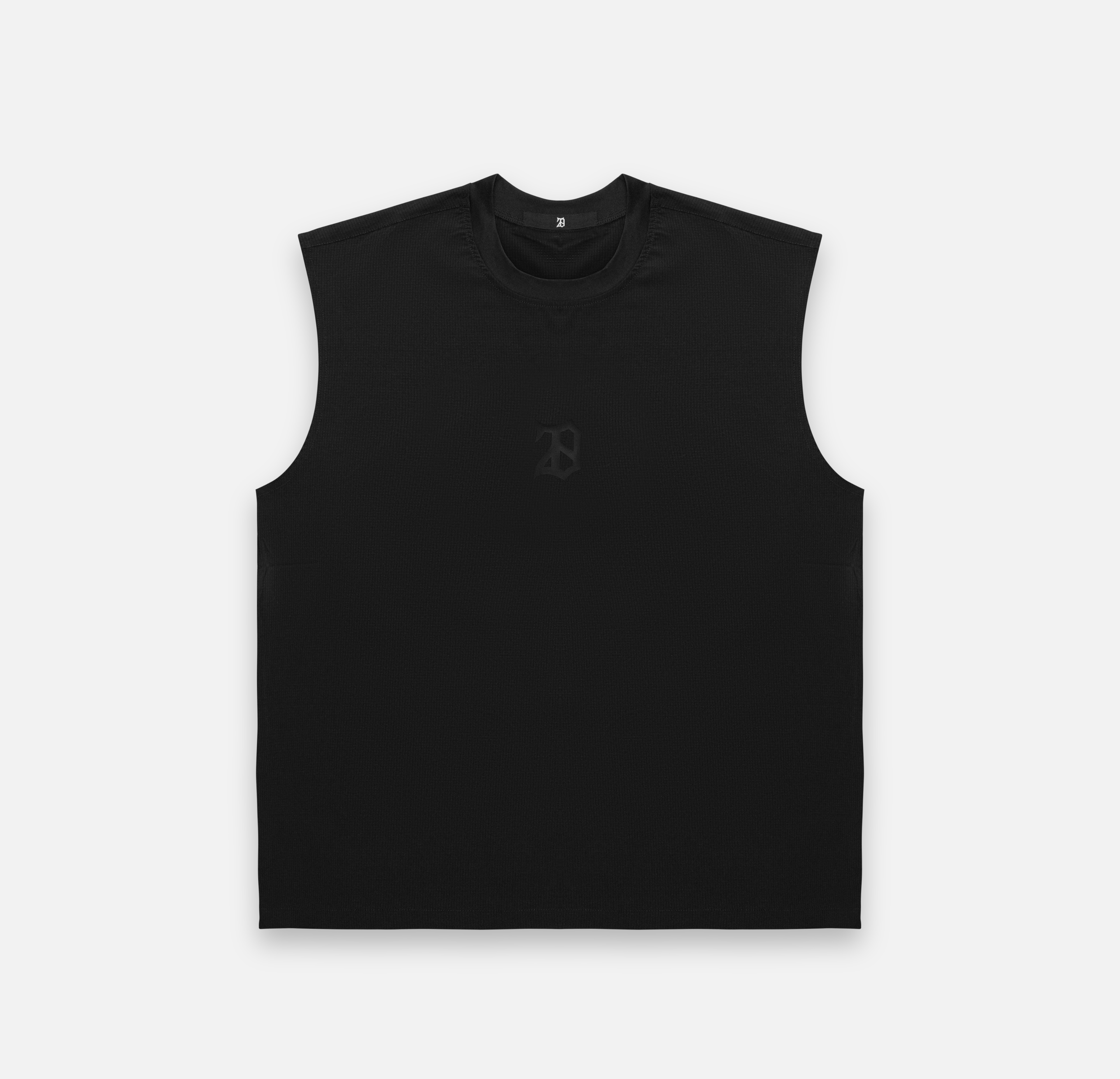 BLACK ON BLACK MESH TANK - 28 CLUB
