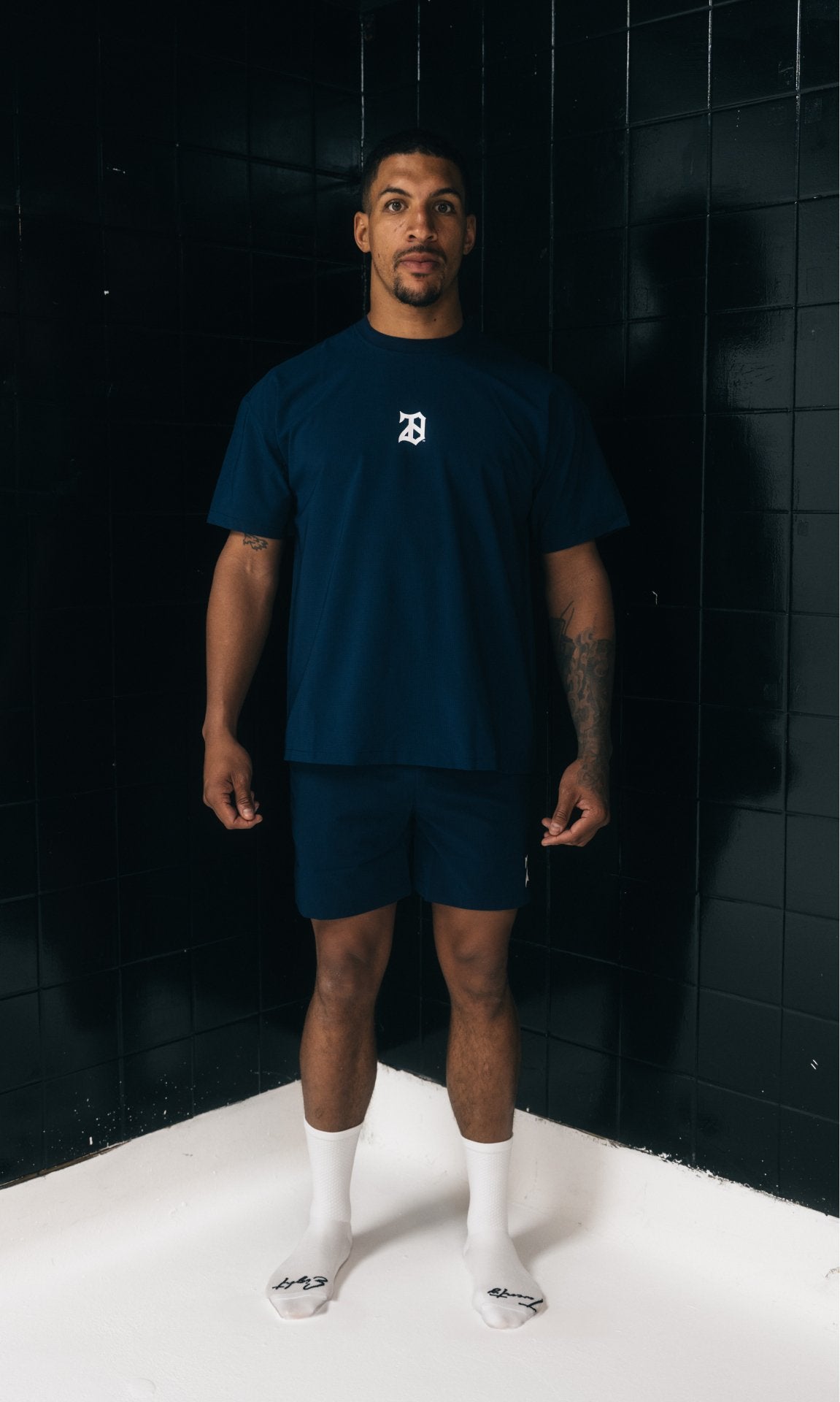 NAVY MESH T - SHIRT - 28®