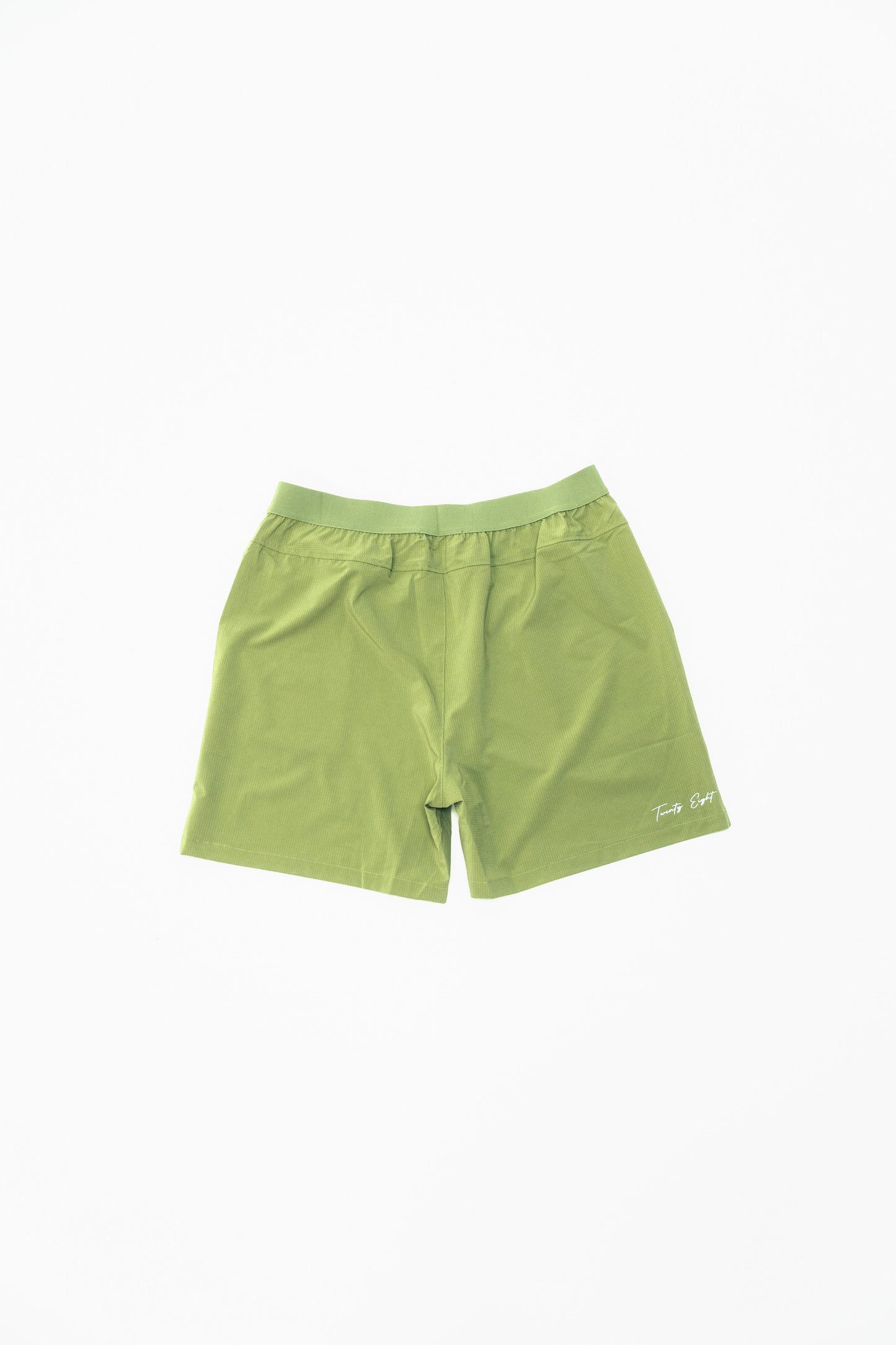 OLIVE GREEN MESH SHORTS - 28®