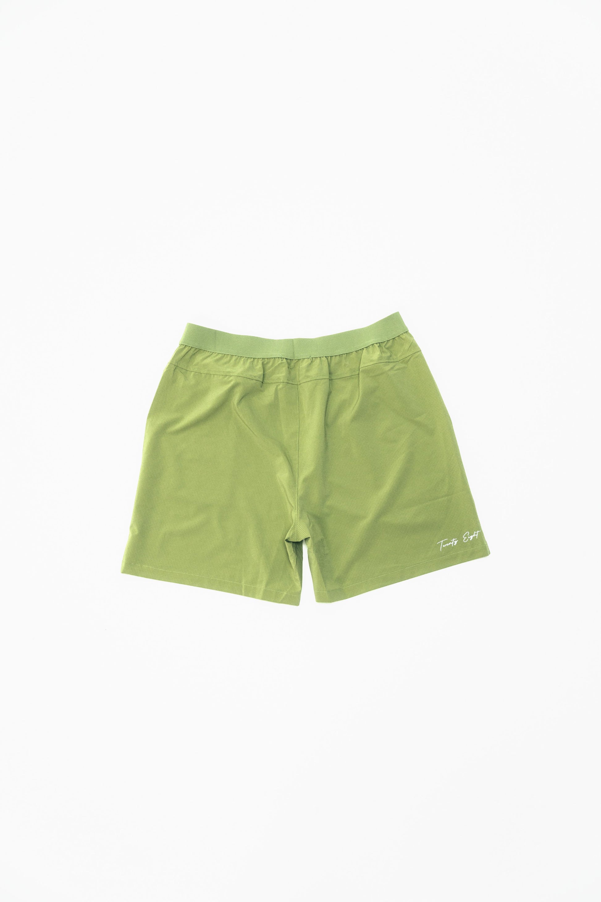 OLIVE GREEN MESH SHORTS - 28®