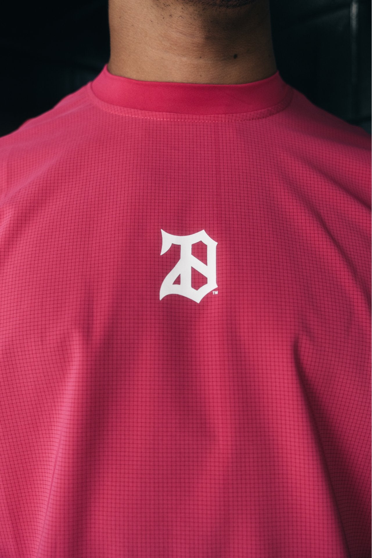 PINK MESH T-SHIRT