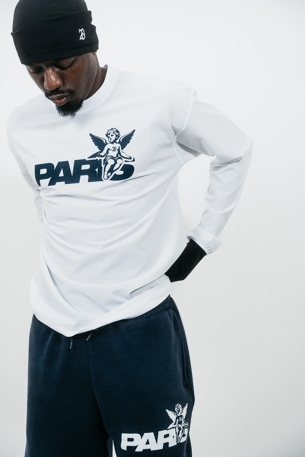 PARIS MESH LONG SLEEVE T-SHIRT